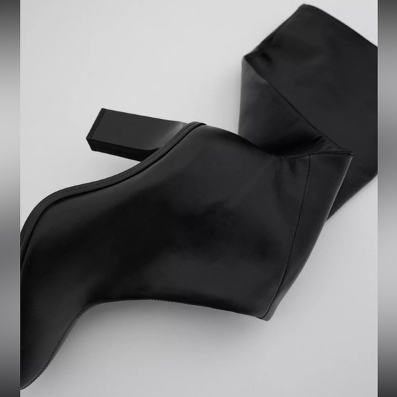 NWT Zara Slouchy Knee-High Boots Sz 9 - Picture 5 of 13